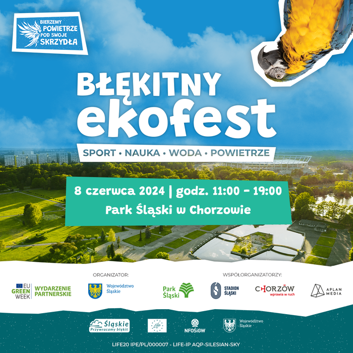 Plakat o wydarzeniu "Błękitny ekoFest"